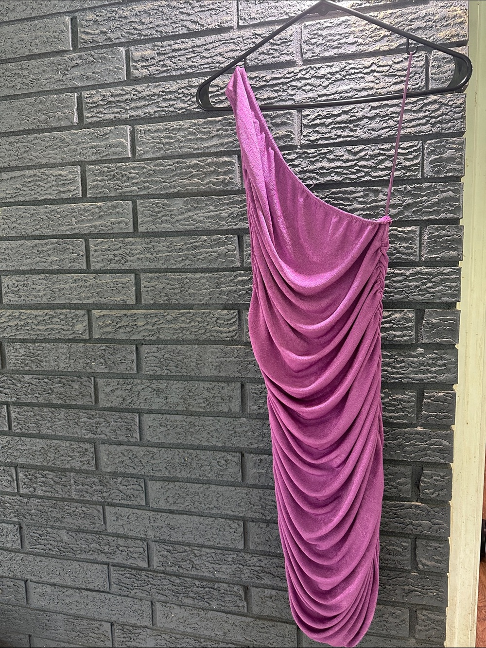Lioness One-Shoulder Purple Dress
